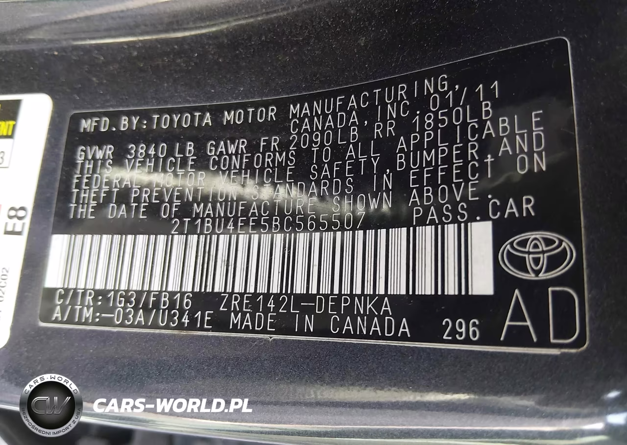 2011 Toyota Corolla Le VIN:2T1BU4EE5BC565507 - 9