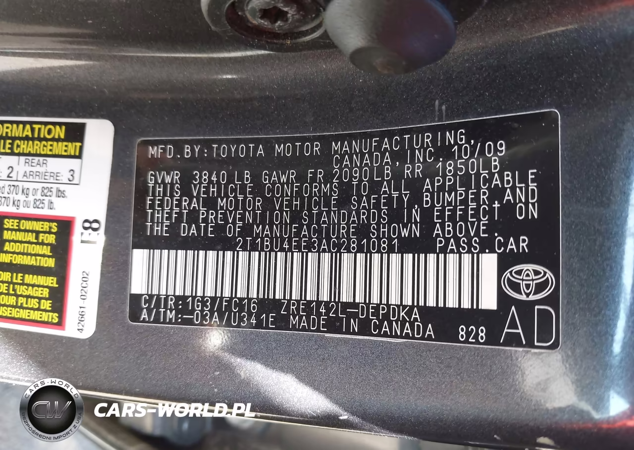 2010 Toyota Corolla Le VIN:2T1BU4EE3AC281081 - 9