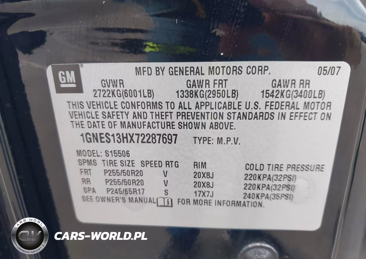 2007 Chevrolet Trailblazer Ss VIN:1GNES13HX72287697 - 9