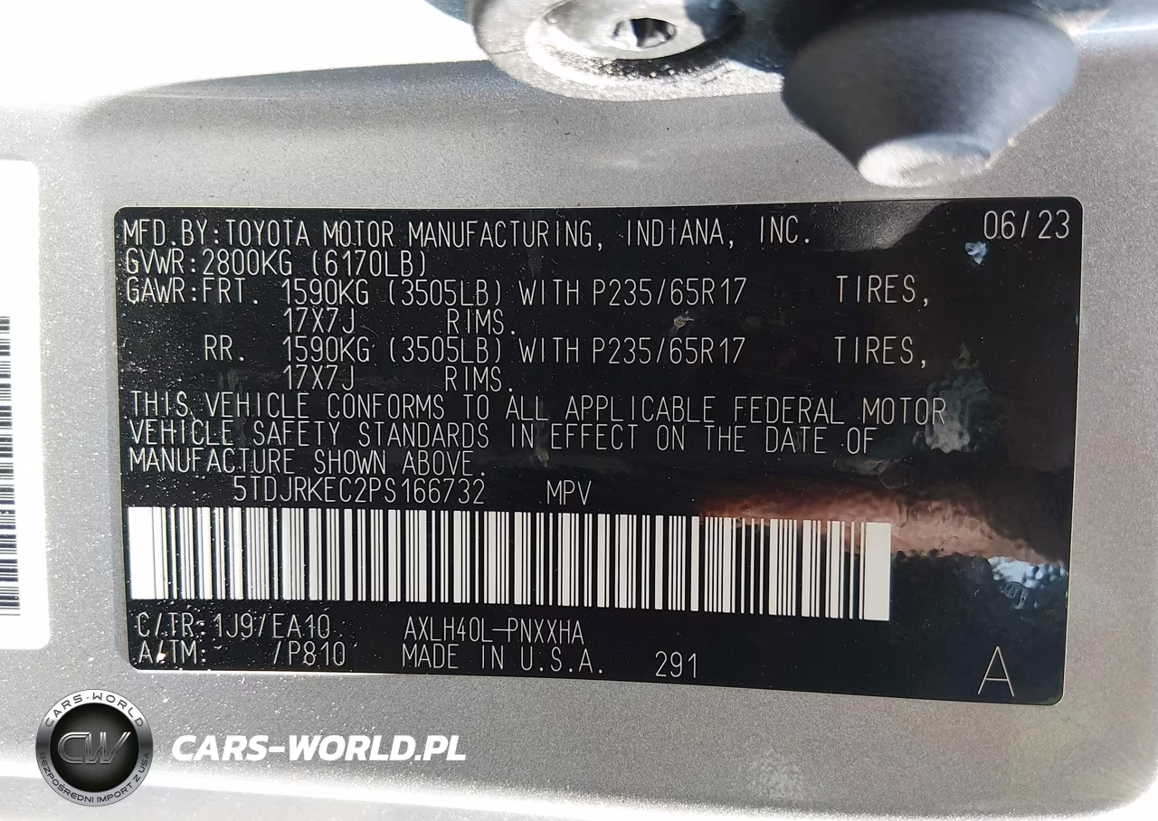 2023 Toyota Sienna Xle VIN:5TDJRKEC2PS166732 - 9