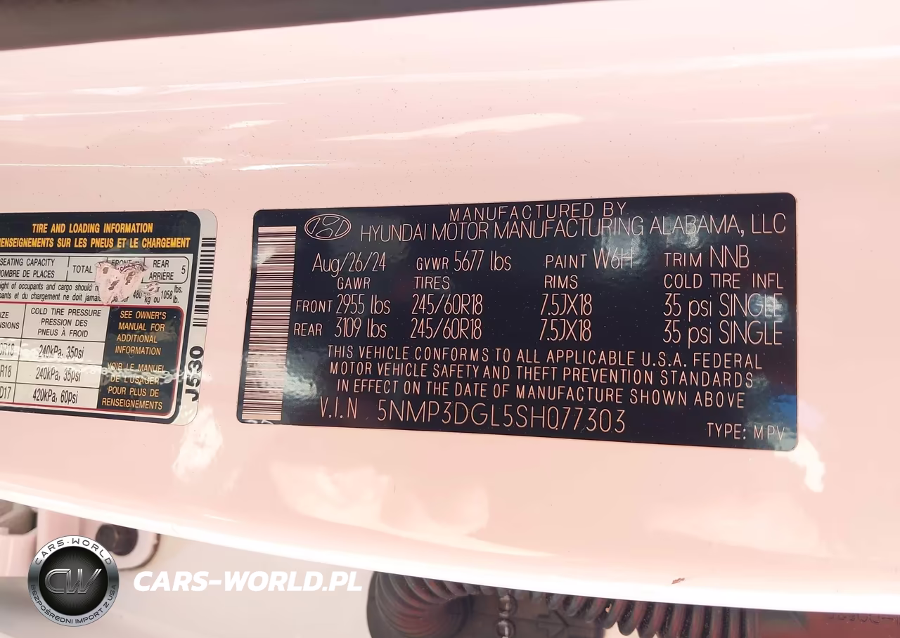 2025 Hyundai Santa Fe Xrt VIN:5NMP3DGL5SH077303 - 8
