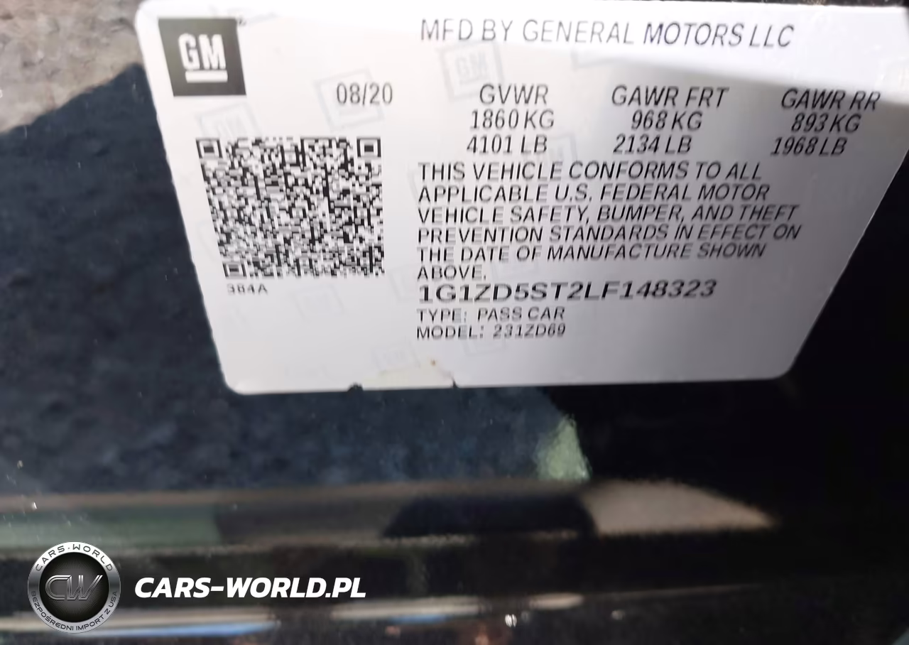 2020 Chevrolet Malibu Fwd Lt VIN:1G1ZD5ST2LF148323 - 9