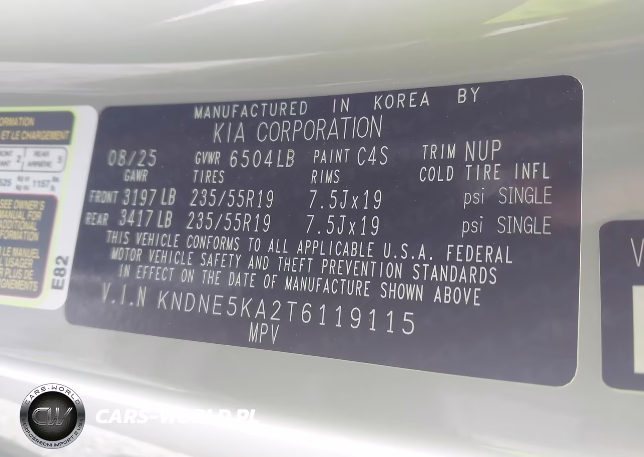 2026 Kia Carnival Mpv Hybrid Sx Prestige VIN:KNDNE5KA2T6119115 - 9