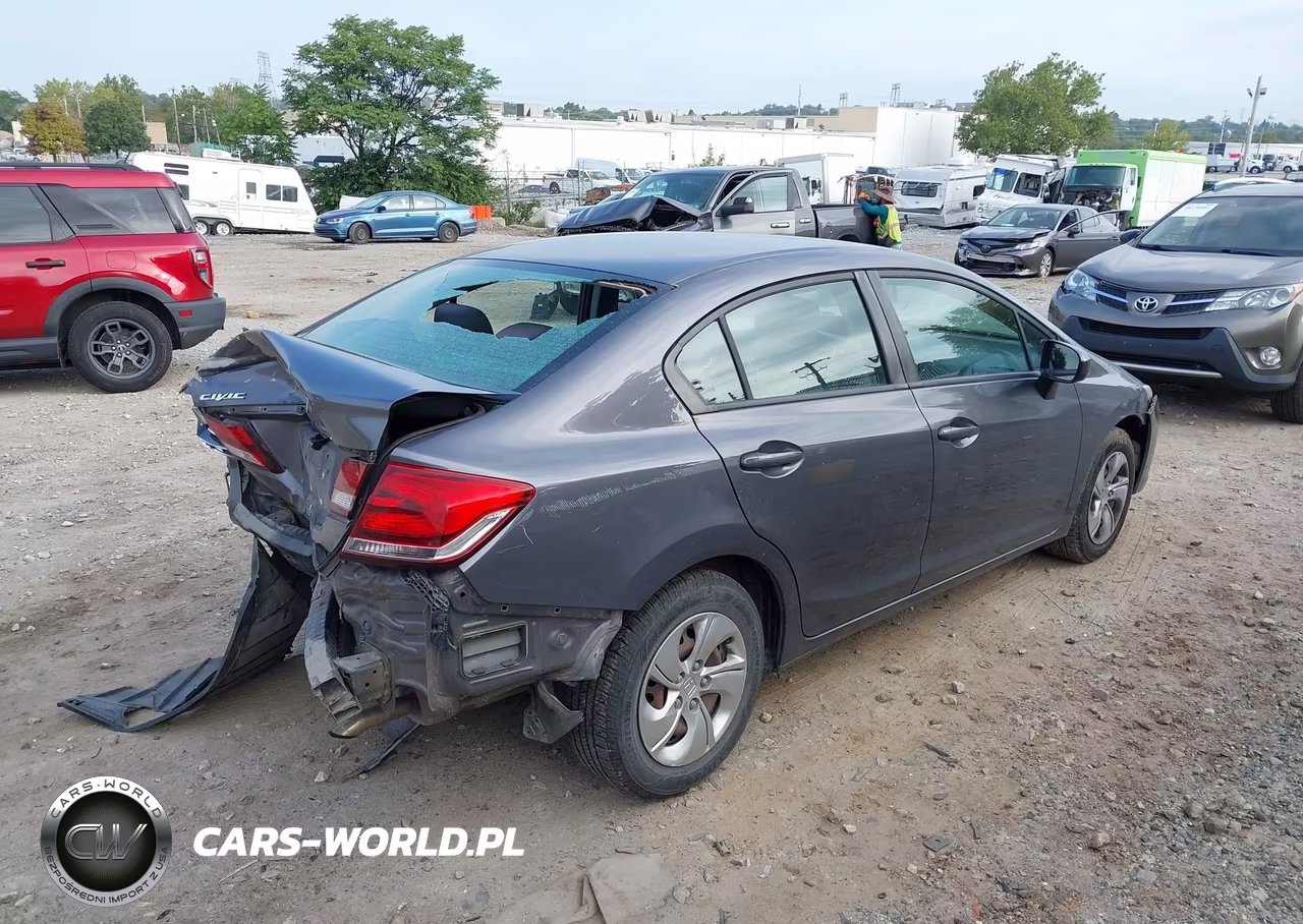 2014 Honda Civic Lx VIN:2HGFB2F56EH536698 - 4