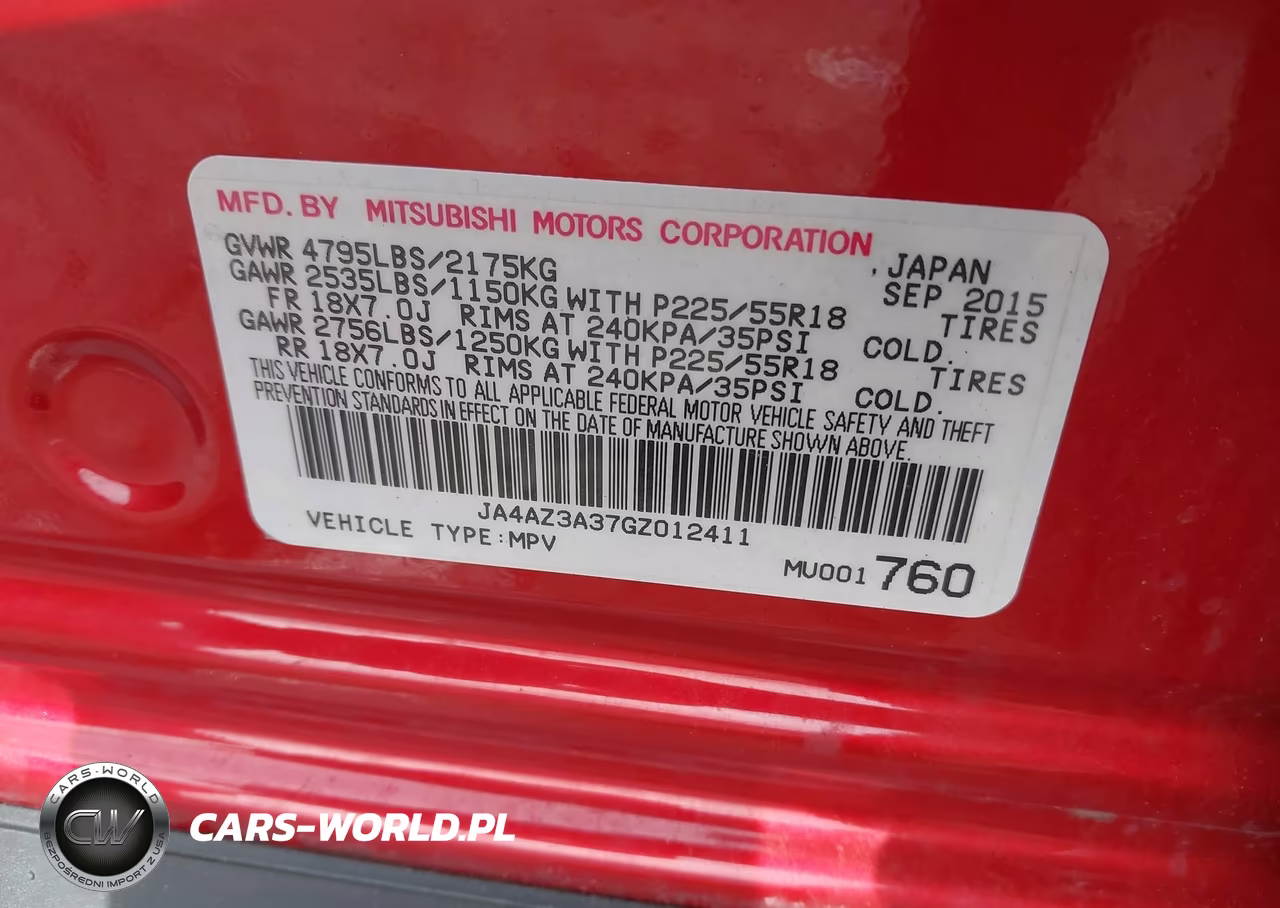 2016 Mitsubishi Outlander Sel VIN:JA4AZ3A37GZ012411 - 9