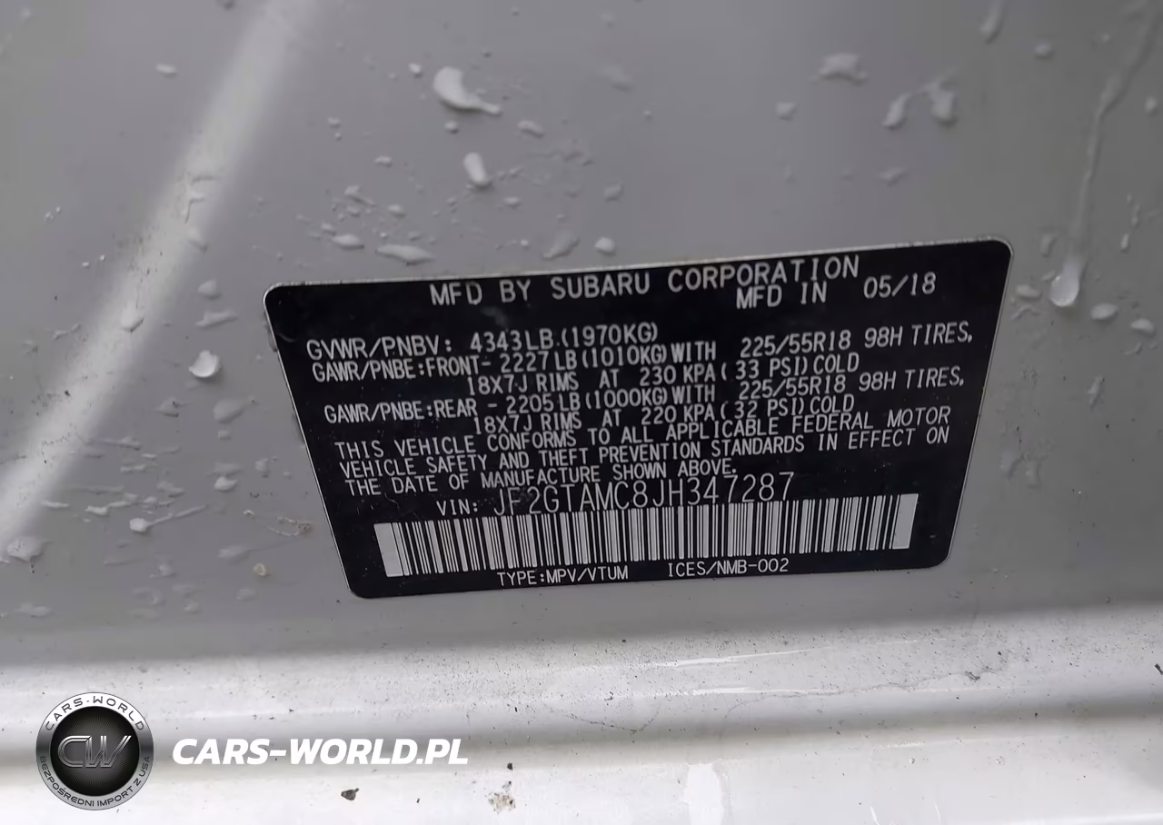2018 Subaru Crosstrek 2.0I Limited VIN:JF2GTAMC8JH347287 - 9