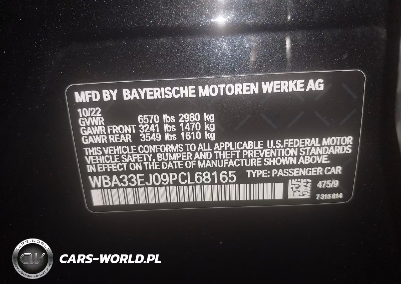 2023 BMW 760 I xDrive VIN:WBA33EJ09PCL68165 - 9