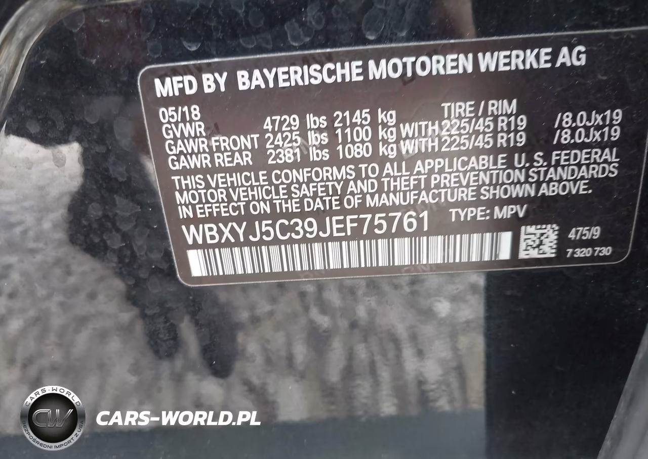 2018 BMW X2 xDrive28I VIN:WBXYJ5C39JEF75761 - 9