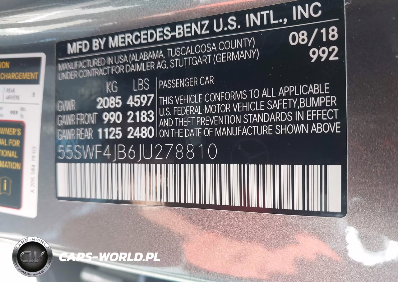 2018 Mercedes-Benz C 300 VIN:55SWF4JB6JU278810 - 9