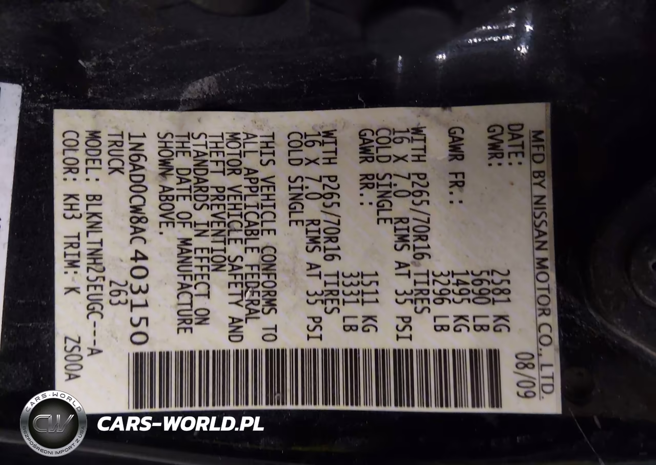 2010 Nissan Frontier Se VIN:1N6AD0CW8AC403150 - 9