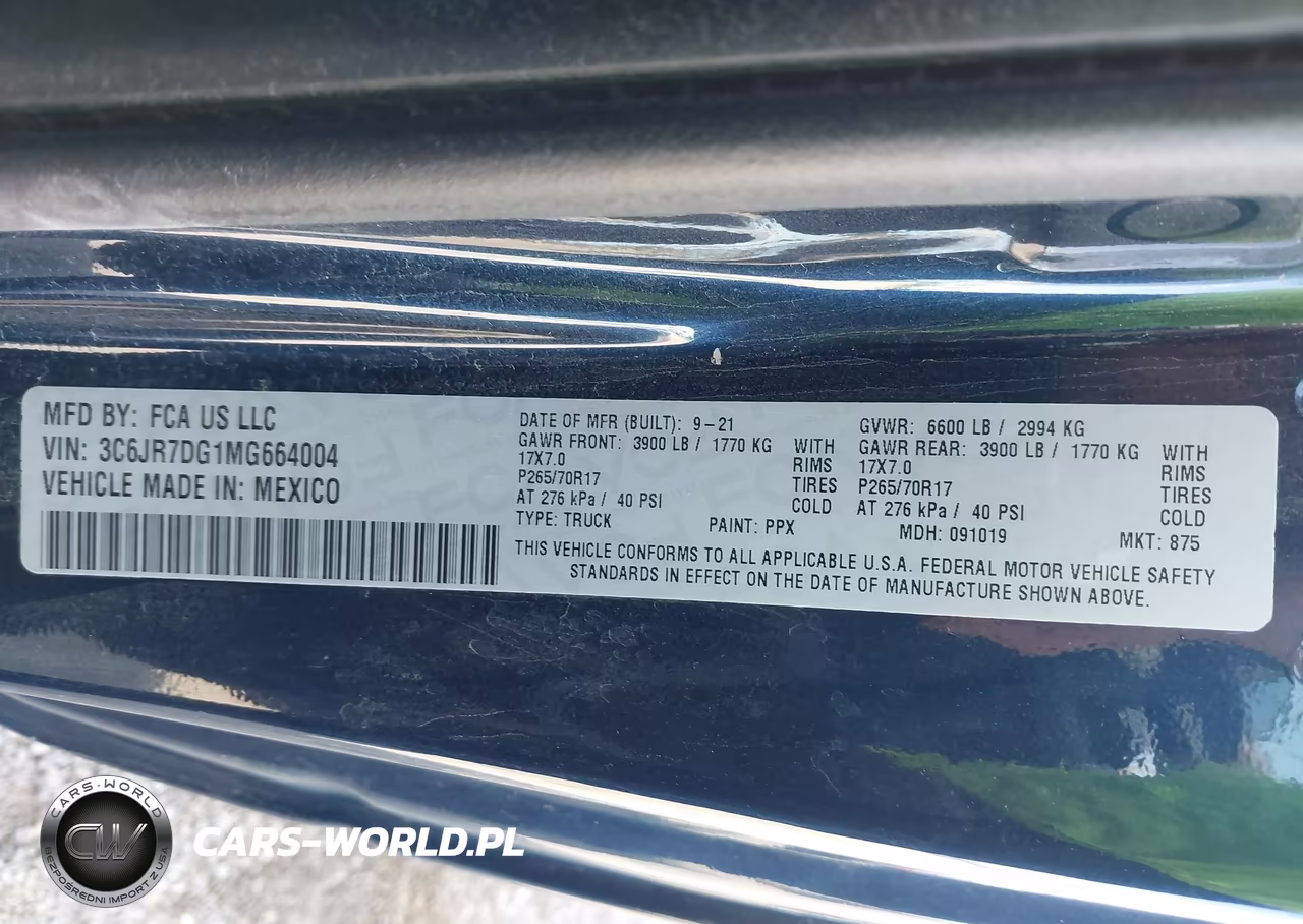 2021 Ram 1500 Classic Tradesman 4X4 8' Box VIN:3C6JR7DG1MG664004 - 9