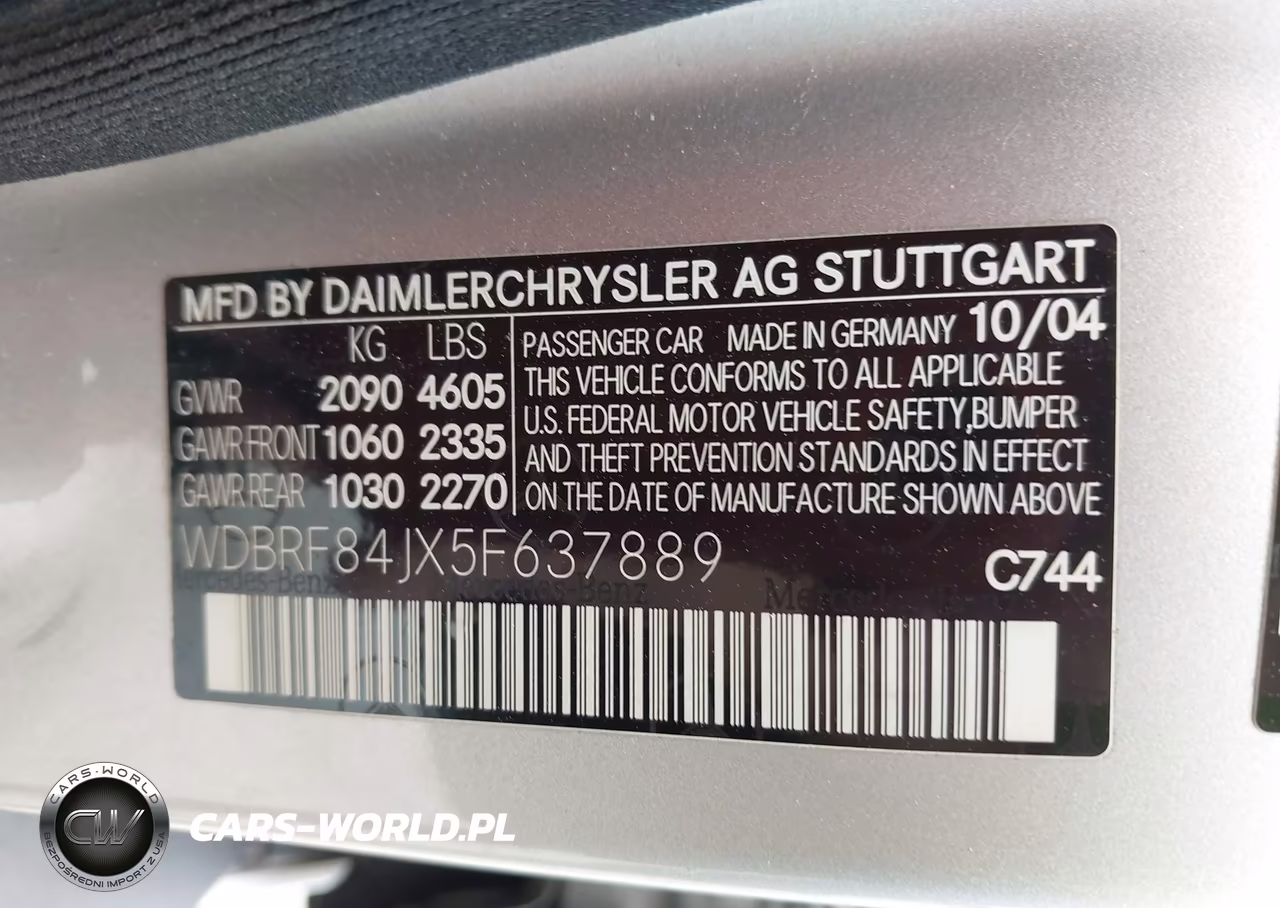 2005 Mercedes-Benz C 320 Luxury 4Matic VIN:WDBRF84JX5F637889 - 9