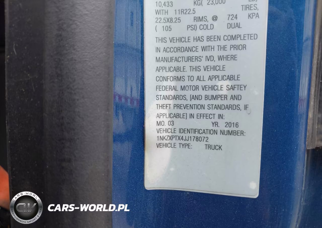 2018 Kenworth T880 VIN:1NKZXPTX4JJ178072 - 8