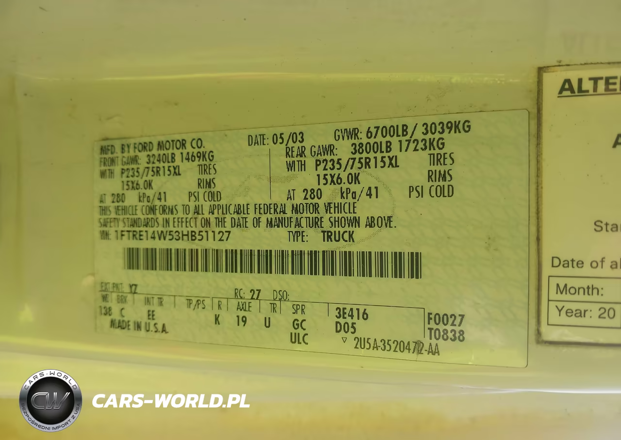 2003 Ford E-150 Commercial-Recreational VIN:1FTRE14W53HB51127 - 9