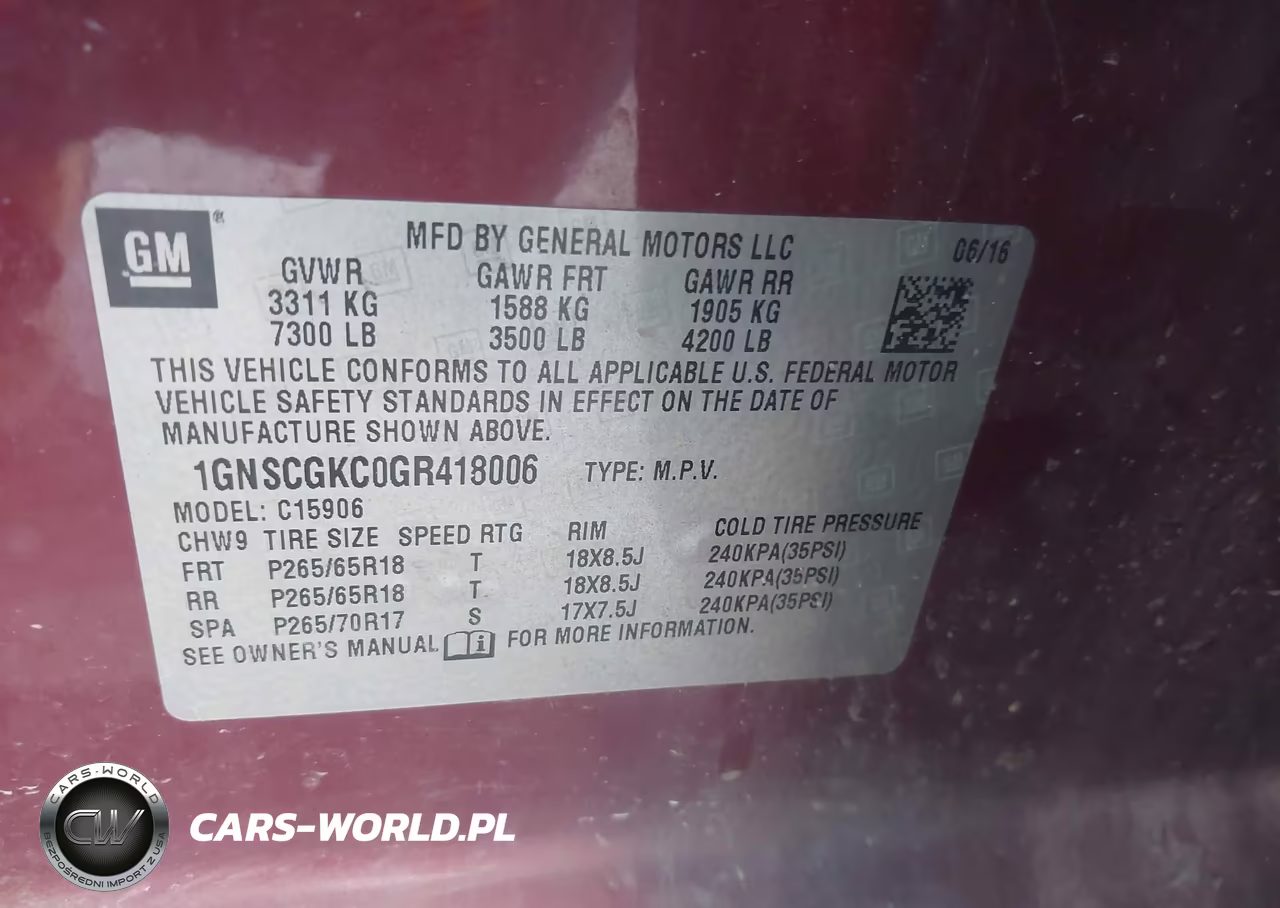 2016 Chevrolet Suburban Ls VIN:1GNSCGKC0GR418006 - 9