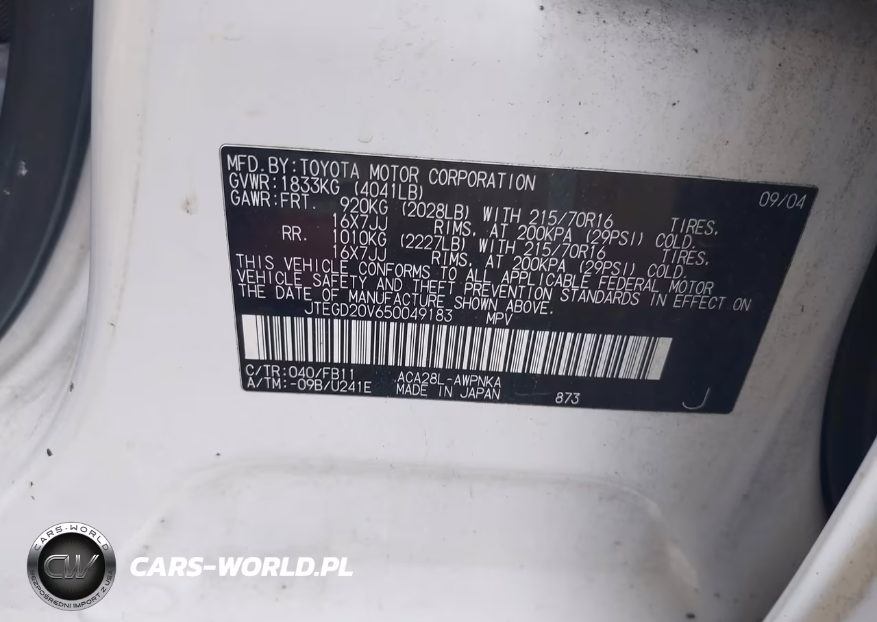 2005 Toyota Rav4 VIN:JTEGD20V650049183 - 9