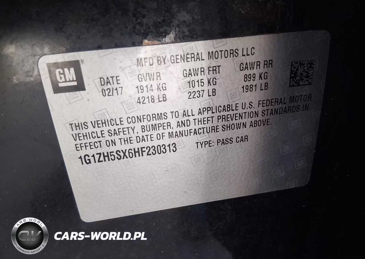 2017 Chevrolet Malibu Premier VIN:1G1ZH5SX6HF230313 - 9