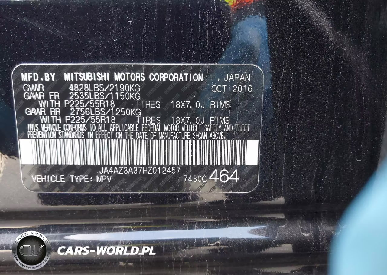 2017 Mitsubishi Outlander Se-Sel VIN:JA4AZ3A37HZ012457 - 9