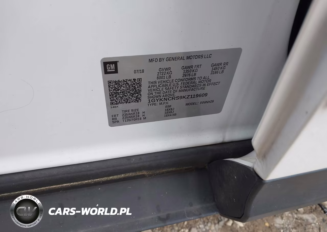 2019 Cadillac Xt5 Luxury VIN:1GYKNCRS9KZ119609 - 9
