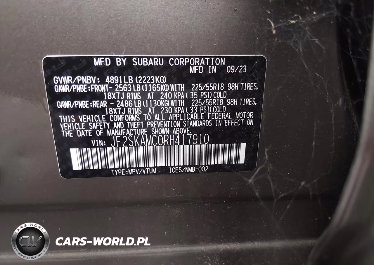 2024 Subaru Forester Touring VIN:JF2SKAMC0RH417910 - 9