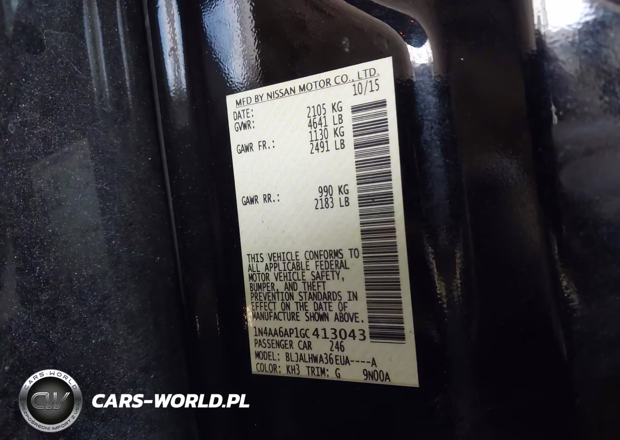 2016 Nissan Maxima 3.5 Platinum VIN:1N4AA6AP1GC413043 - 9