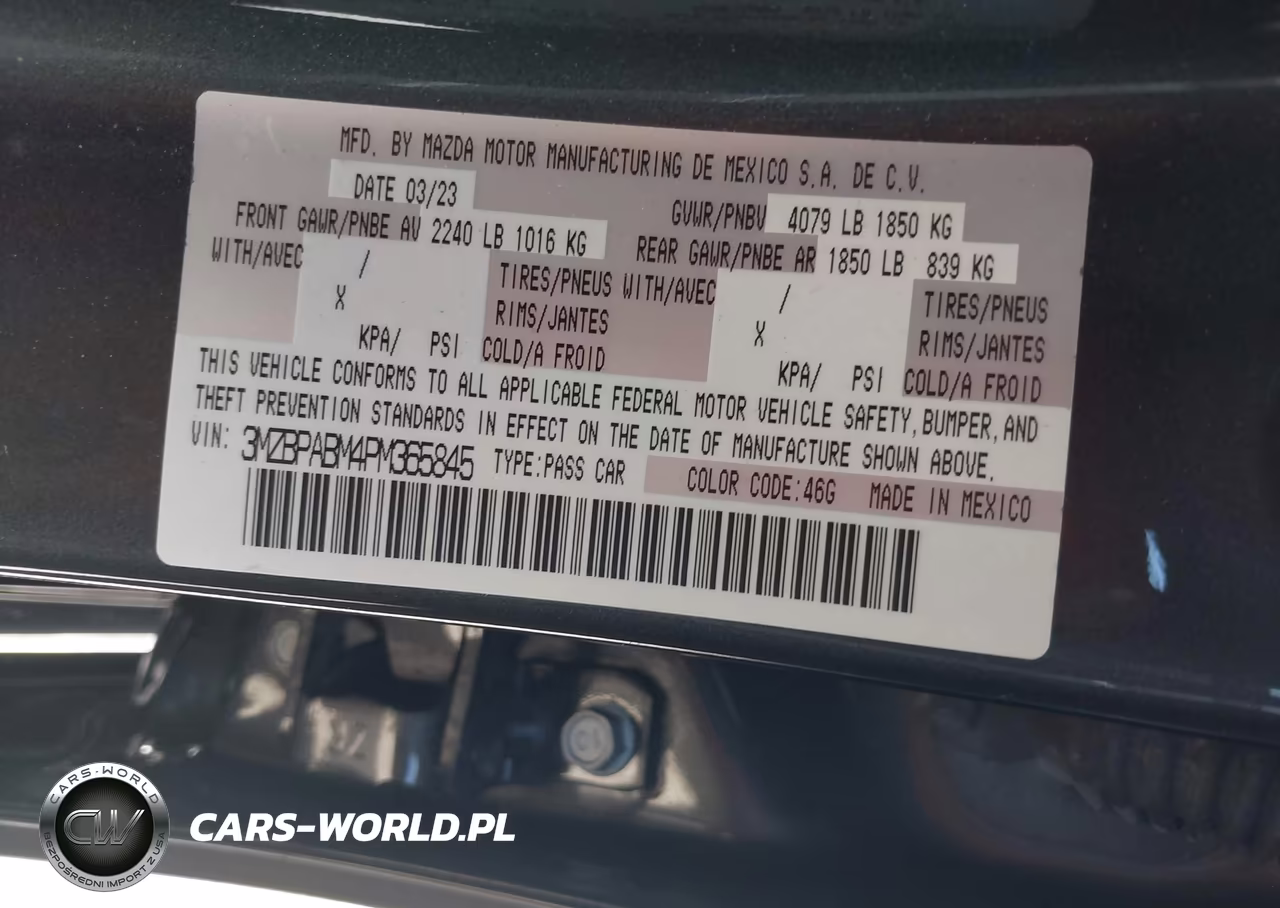 2023 Mazda Mazda3 2.5 S Select VIN:3MZBPABM4PM365845 - 9