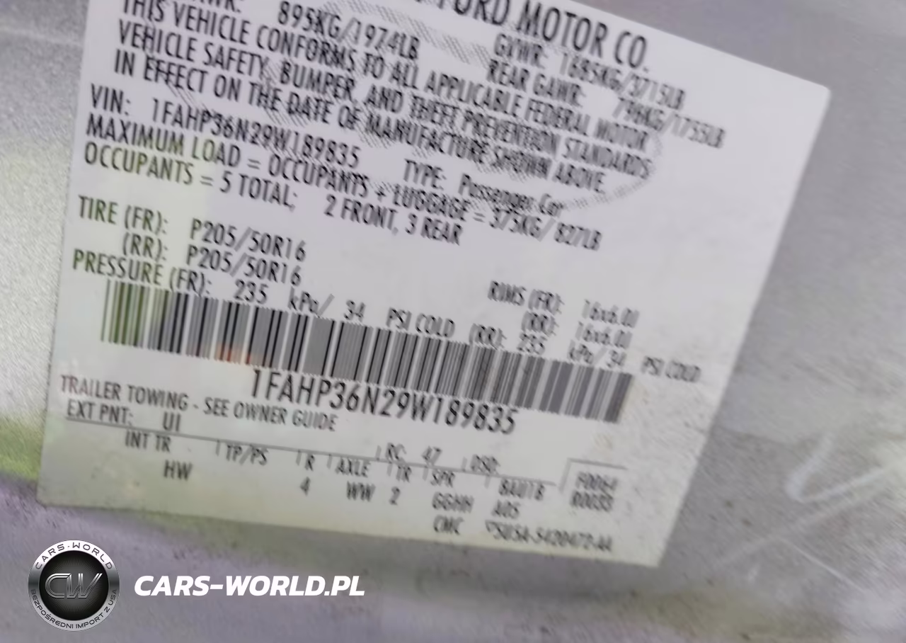 2009 Ford Focus Ses VIN:1FAHP36N29W189835 - 9