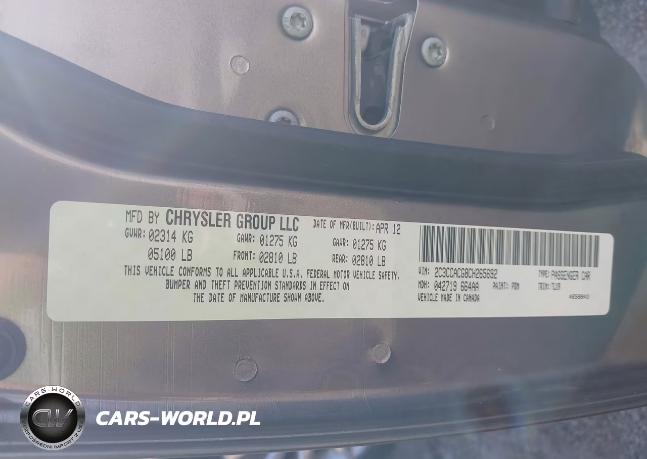 2012 Chrysler 300 Limited VIN:2C3CCACG8CH265692 - 9