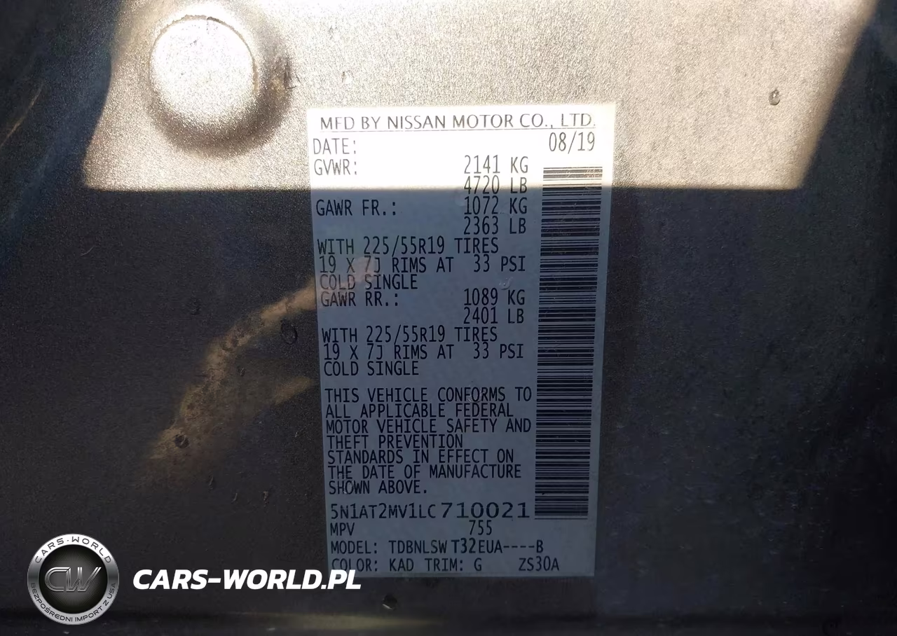 2020 Nissan Rogue Sl Intelligent Awd VIN:5N1AT2MV1LC710021 - 9