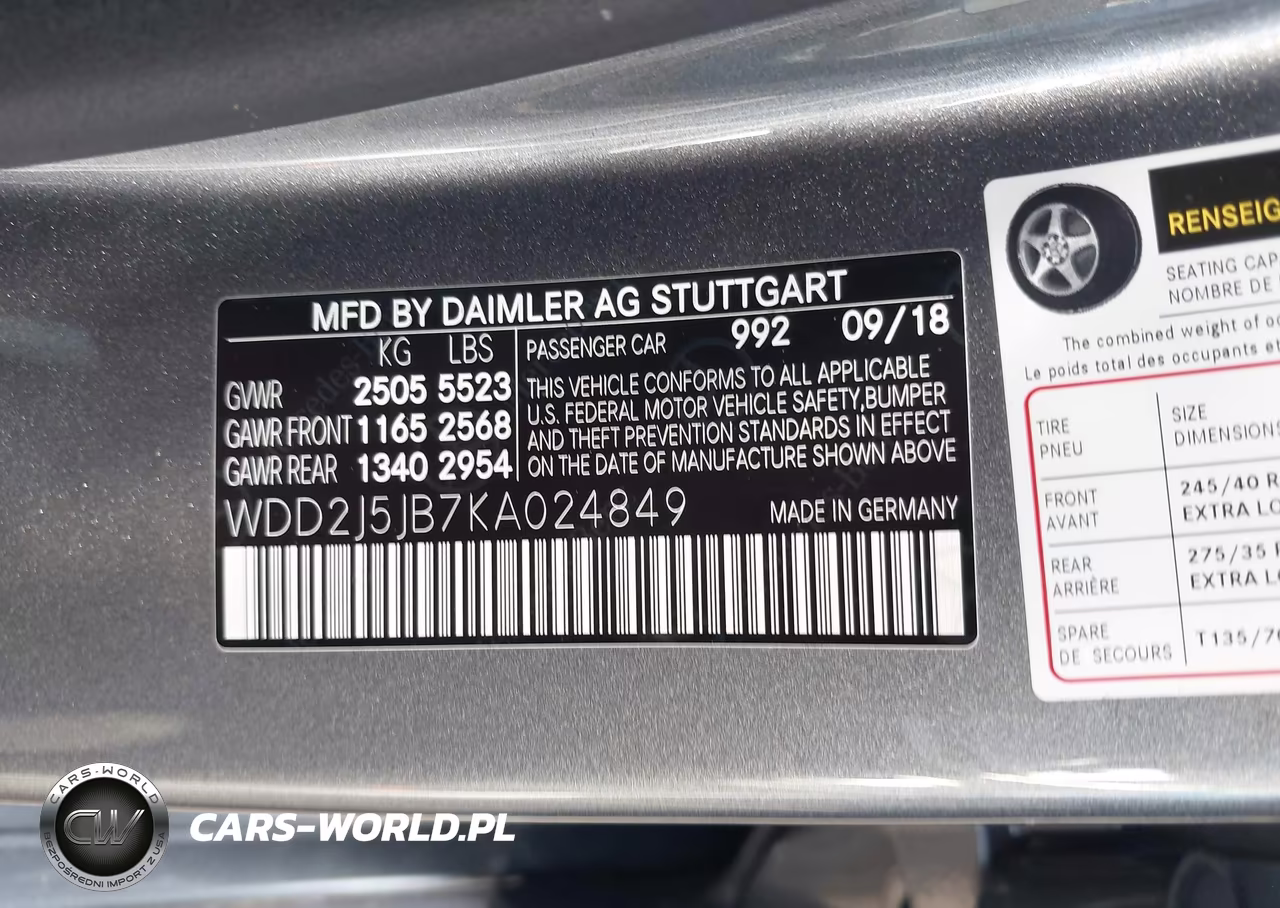2019 Mercedes-Benz Cls 450 VIN:WDD2J5JB7KA024849 - 9