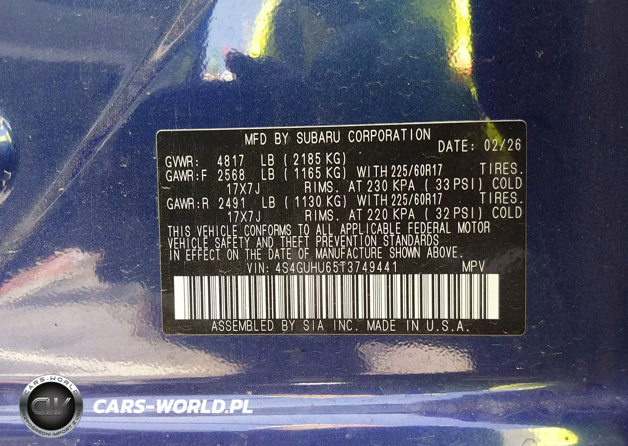 2026 Subaru Crosstrek Wilderness VIN:4S4GUHU65T3749441 - 9
