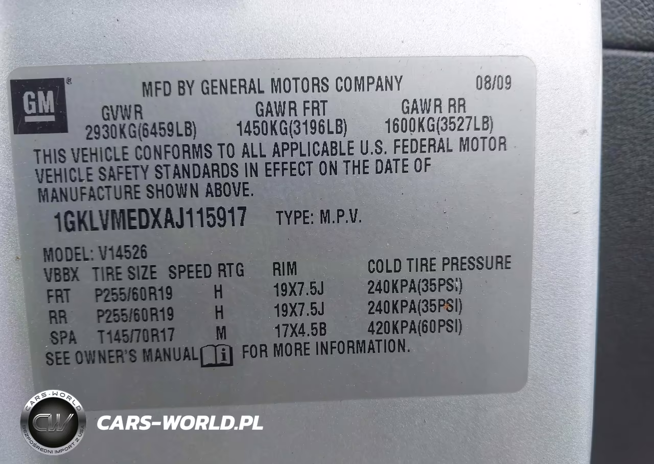 2010 GMC Acadia Slt-1 VIN:1GKLVMEDXAJ115917 - 9
