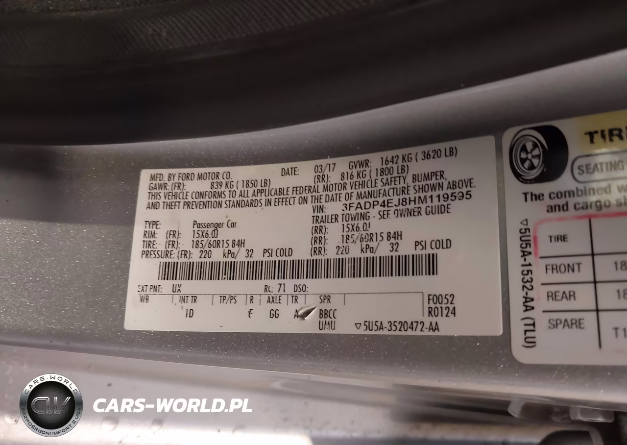 2017 Ford Fiesta Se VIN:3FADP4EJ8HM119595 - 9