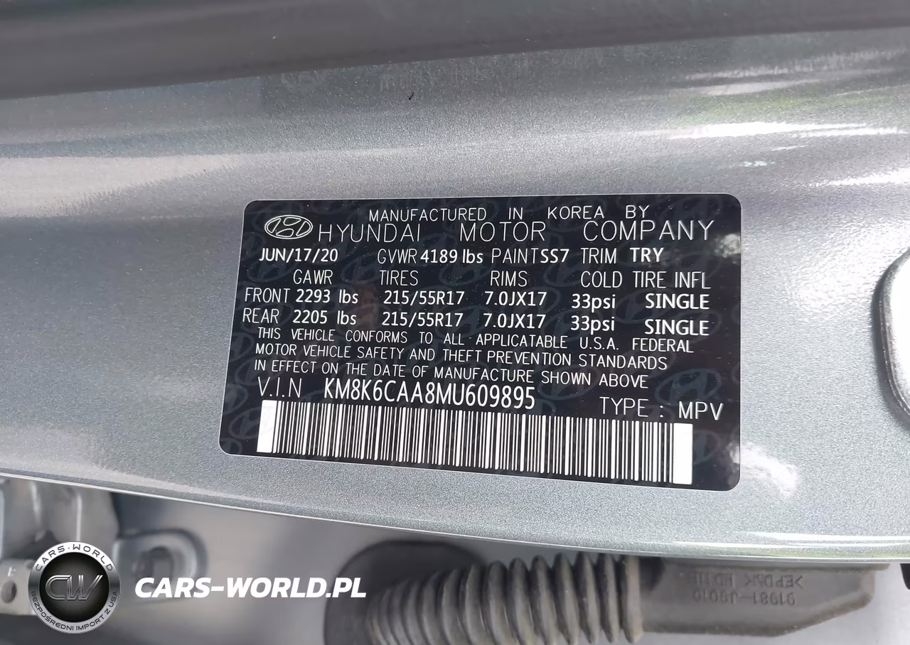 2021 Hyundai Kona Sel Plus VIN:KM8K6CAA8MU609895 - 9