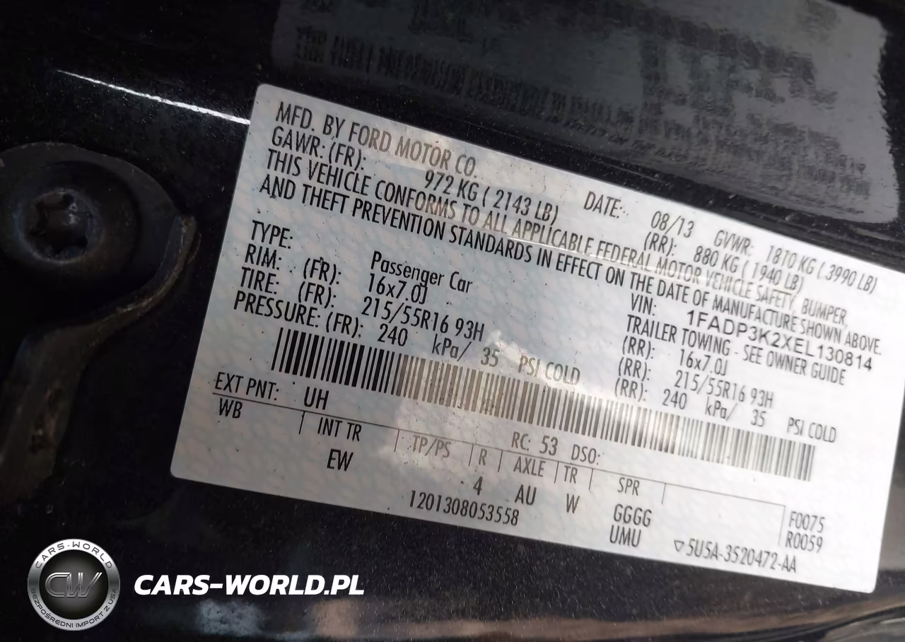 2014 Ford Focus Se VIN:1FADP3K2XEL130814 - 9