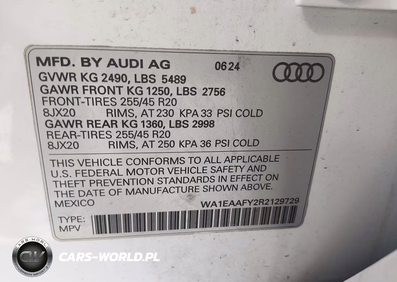 2024 Audi Q5 Premium Plus 45 Tfsi S Line Quattro VIN:WA1EAAFY2R2129729 - 9