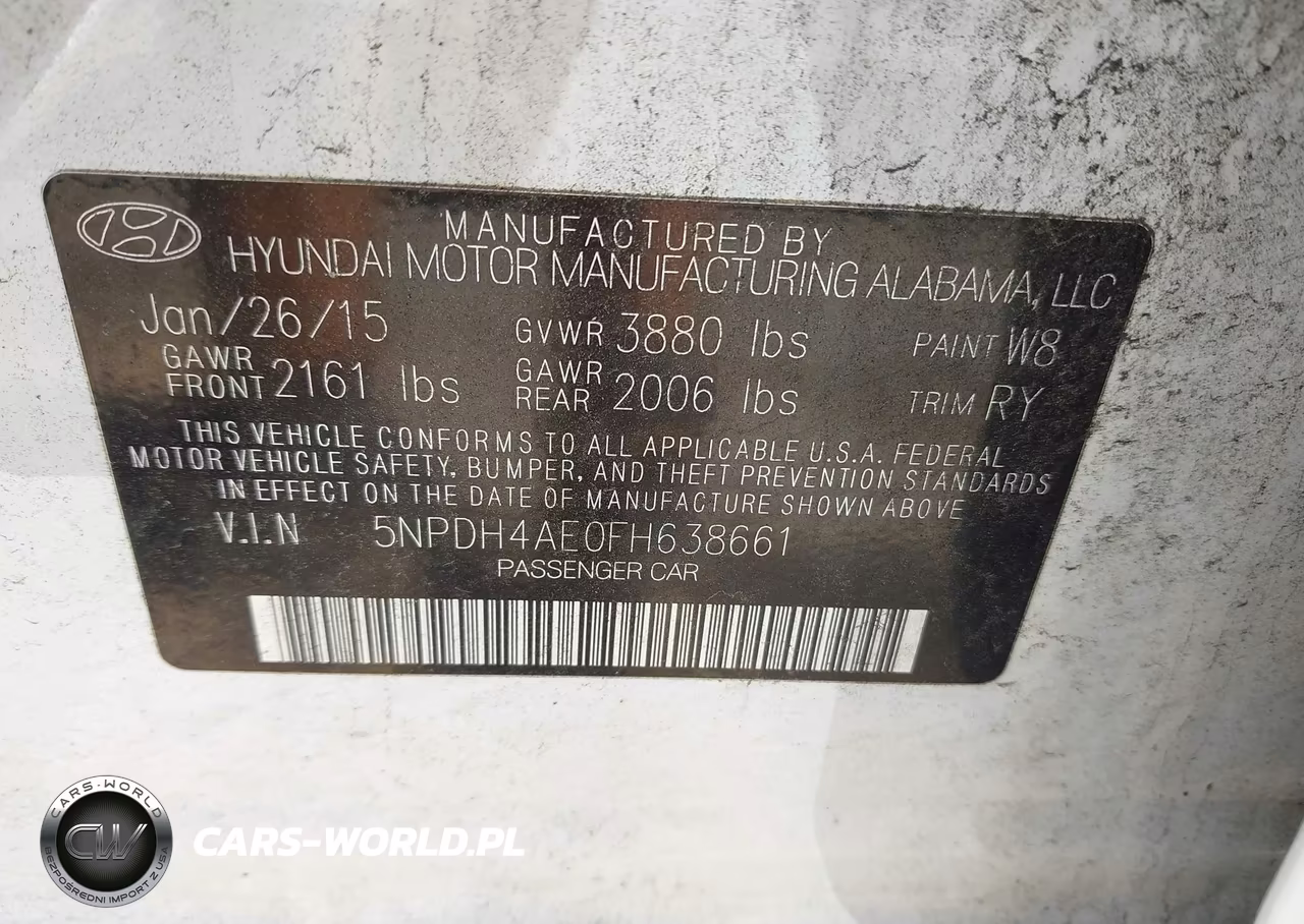 2015 Hyundai Elantra Se VIN:5NPDH4AE0FH638661 - 9