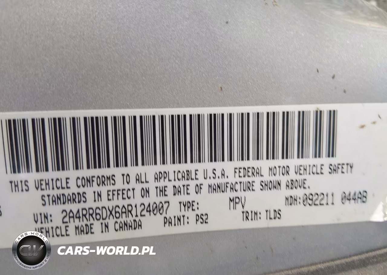 2010 Chrysler Town & Country Limited VIN:2A4RR6DX6AR124007 - 9