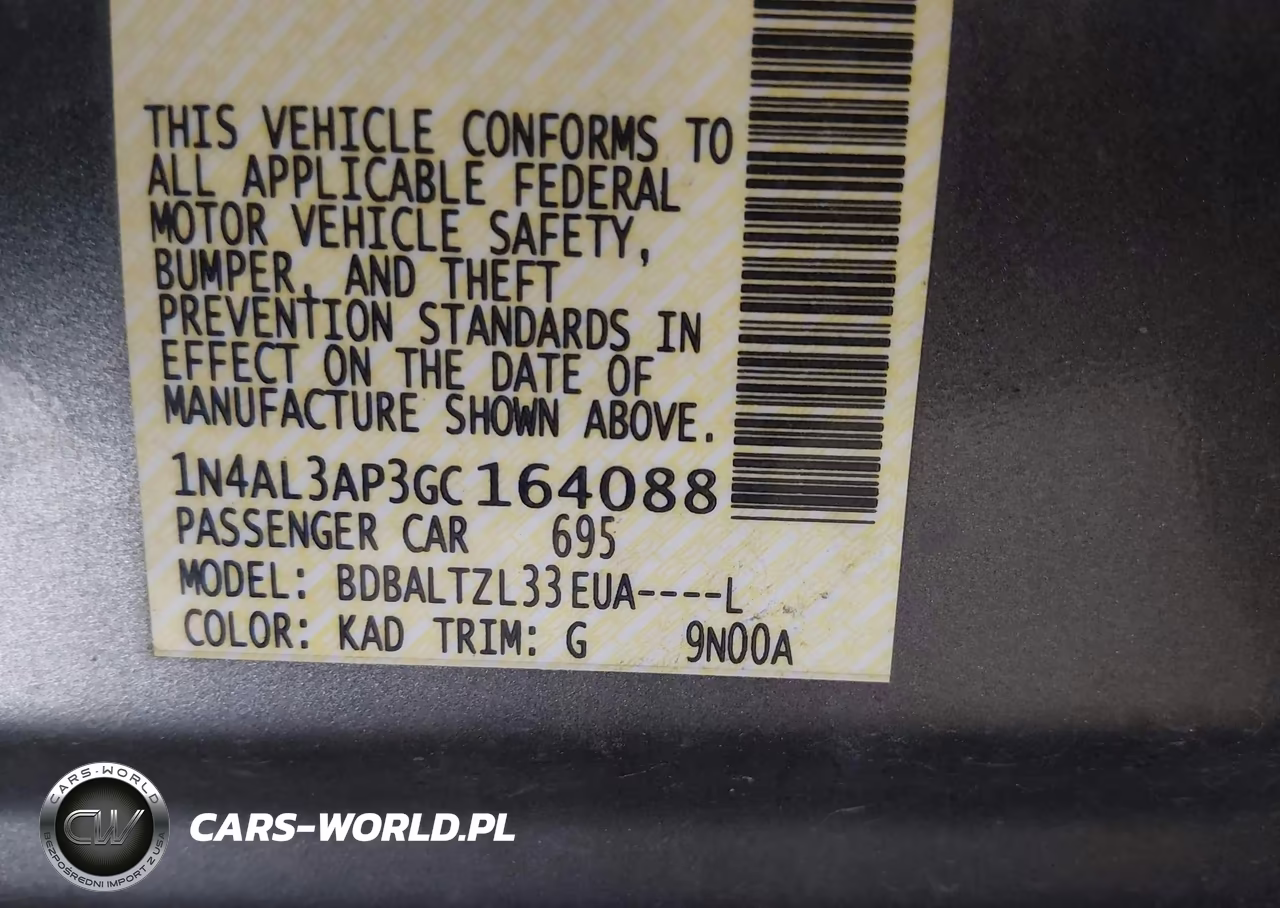 2016 Nissan Altima 2.5 Sl VIN:1N4AL3AP3GC164088 - 9