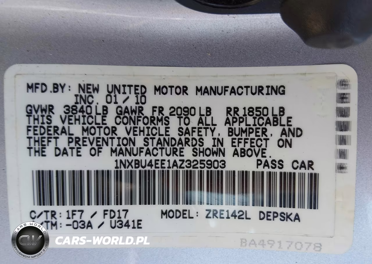 2010 Toyota Corolla S VIN:1NXBU4EE1AZ325903 - 9