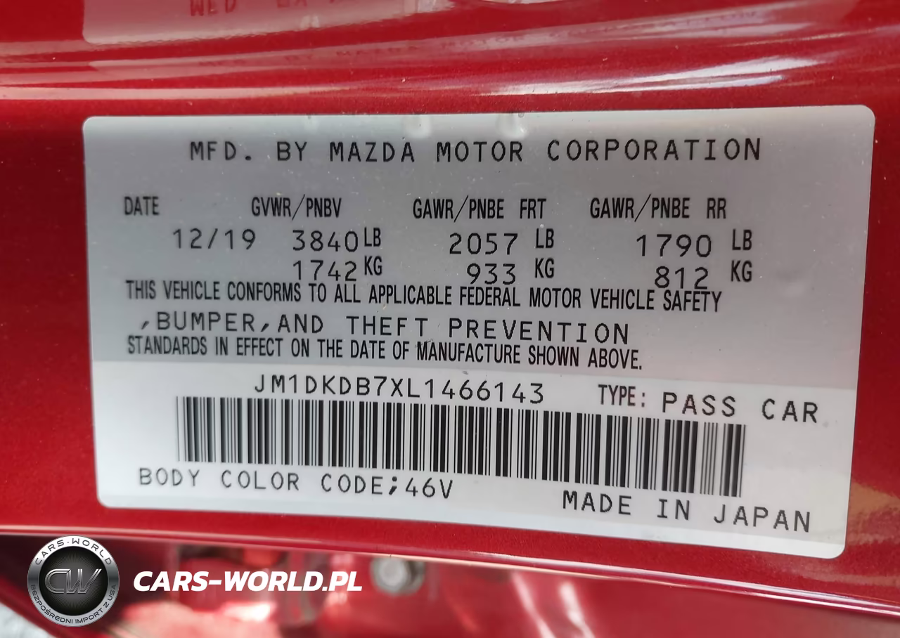 2020 Mazda Cx-3 Sport VIN:JM1DKDB7XL1466143 - 9
