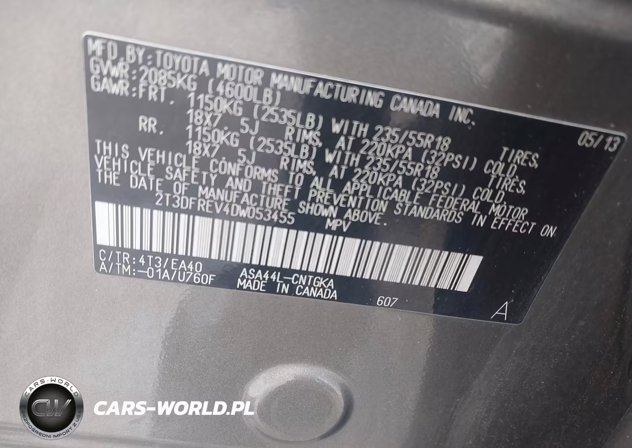 2013 Toyota Rav4 Limited VIN:2T3DFREV4DW053455 - 9