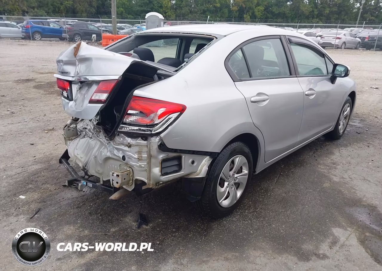 2014 Honda Civic Lx VIN:2HGFB2F55EH510366 - 4