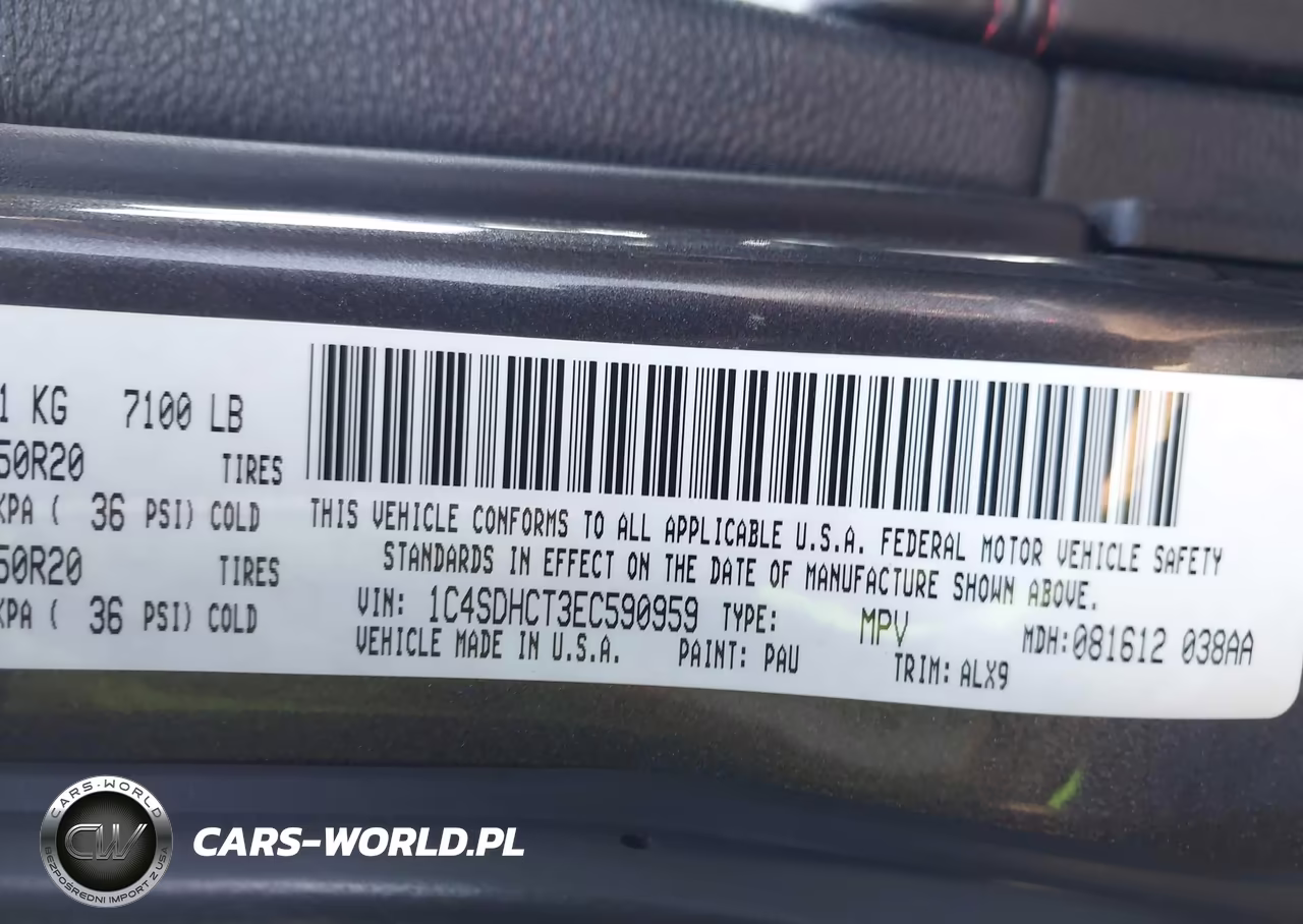 2014 Dodge Durango R-T VIN:1C4SDHCT3EC590959 - 9
