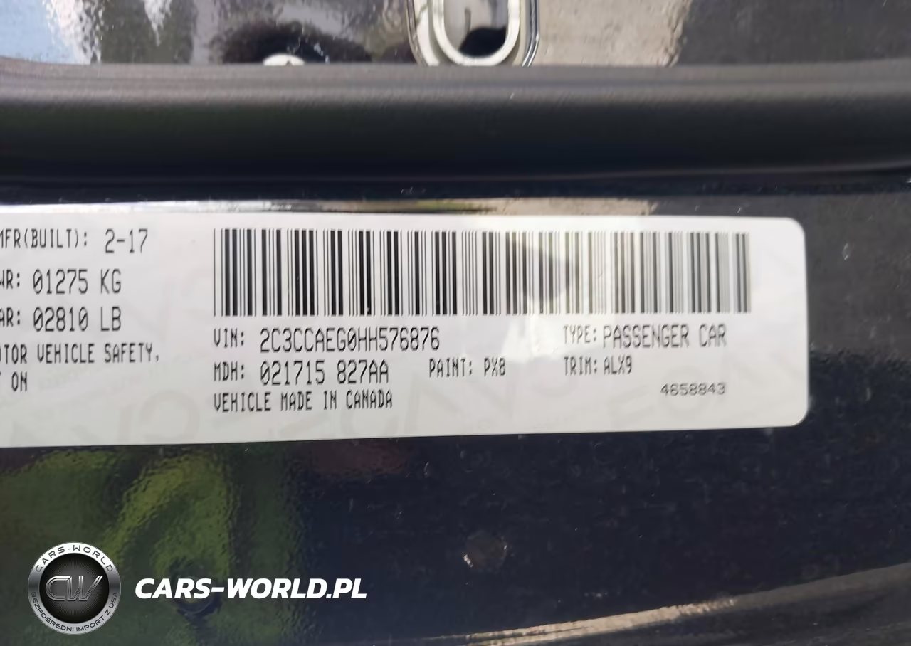 2017 Chrysler 300C VIN:2C3CCAEG0HH576876 - 9