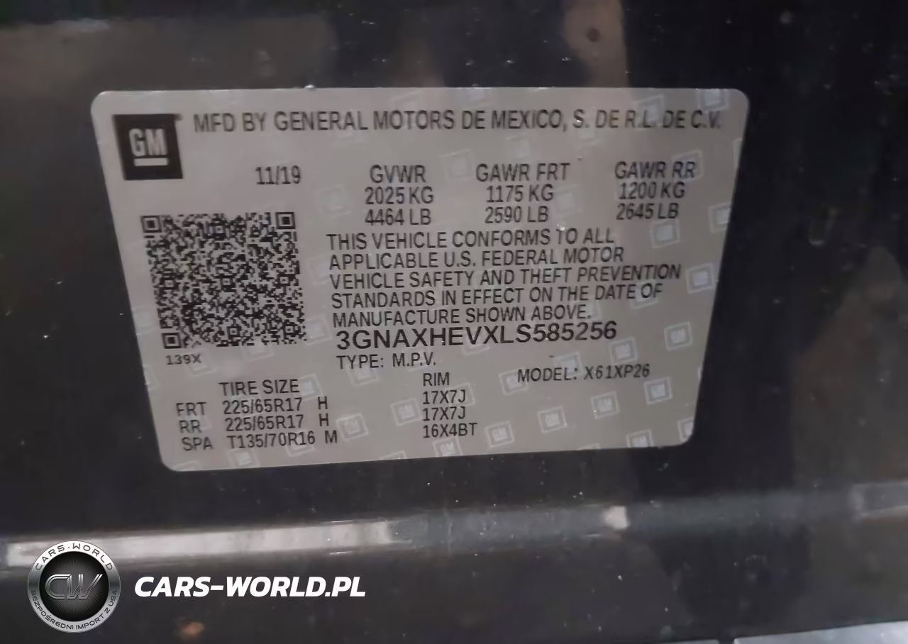 2020 Chevrolet Equinox Fwd Ls VIN:3GNAXHEVXLS585256 - 9
