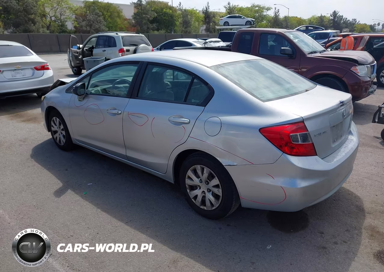 2012 Honda Civic Lx VIN:2HGFB2F56CH590273 - 3