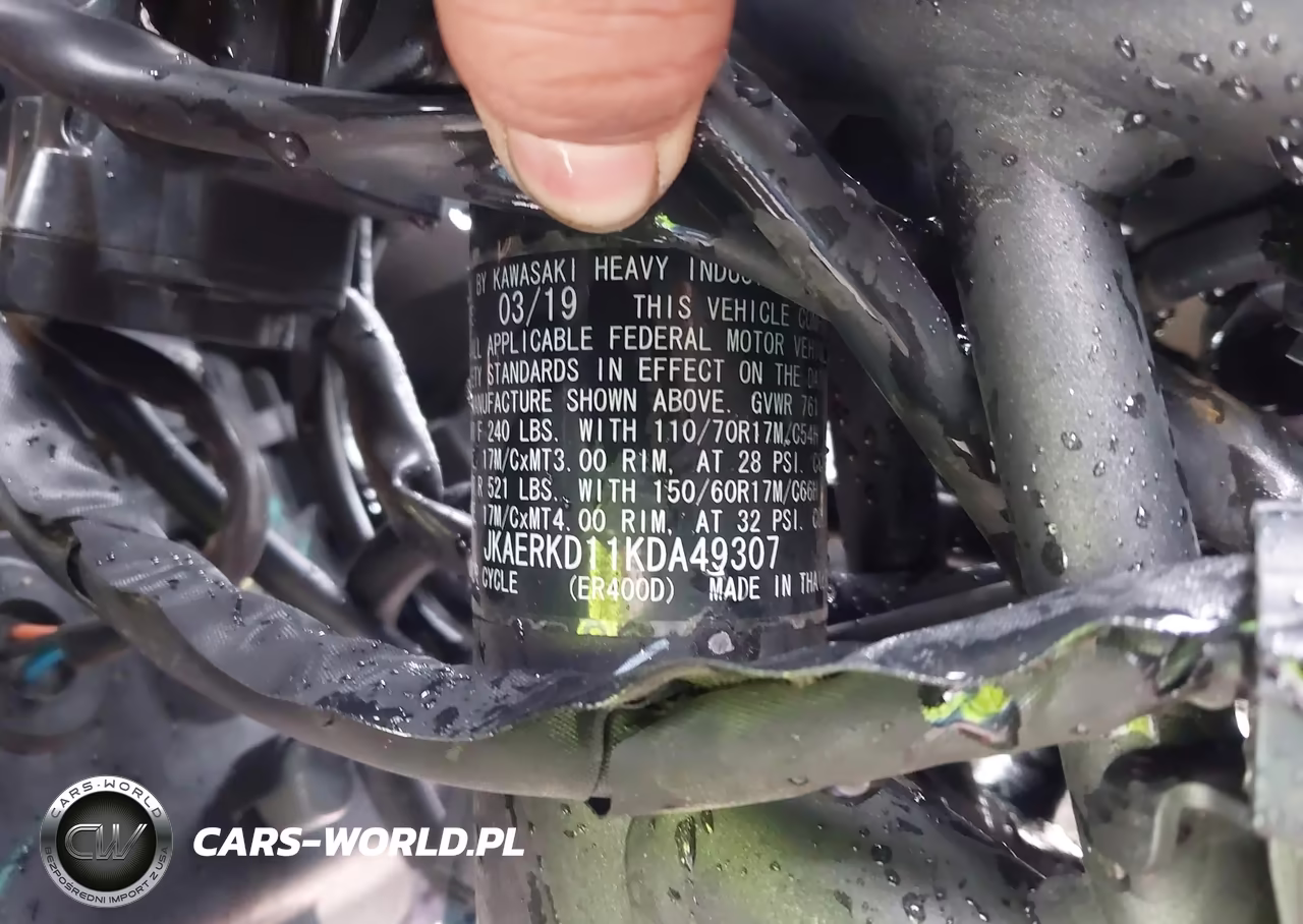 2019 Kawasaki Er400 D VIN:JKAERKD11KDA49307 - 10