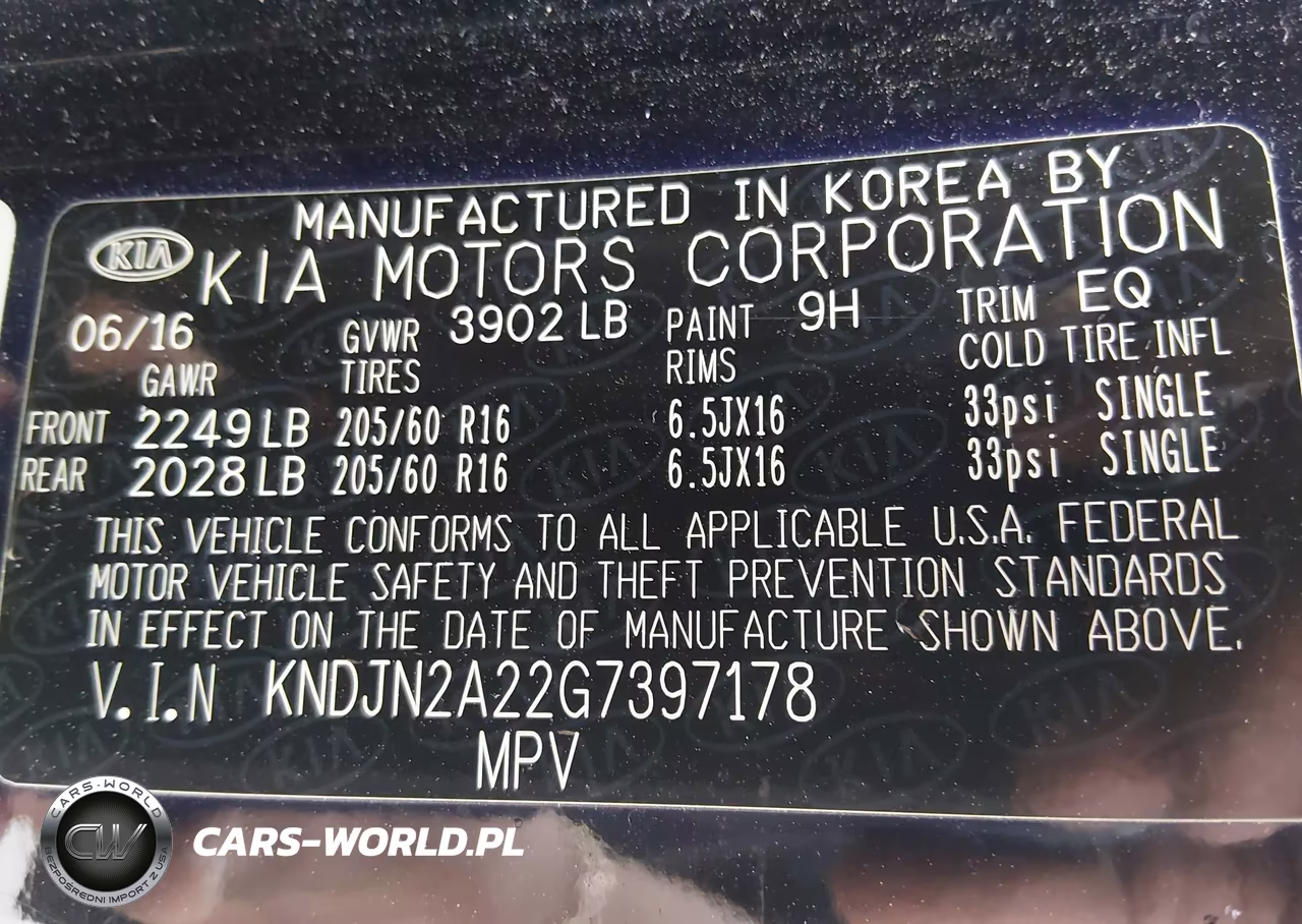 2016 Kia Soul VIN:KNDJN2A22G7397178 - 9