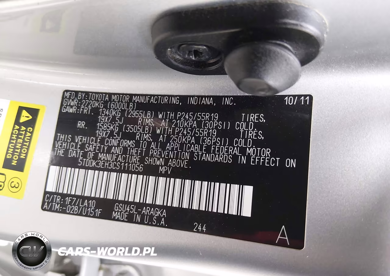 2012 Toyota Highlander Limited V6 VIN:5TDDK3EH3CS111056 - 9